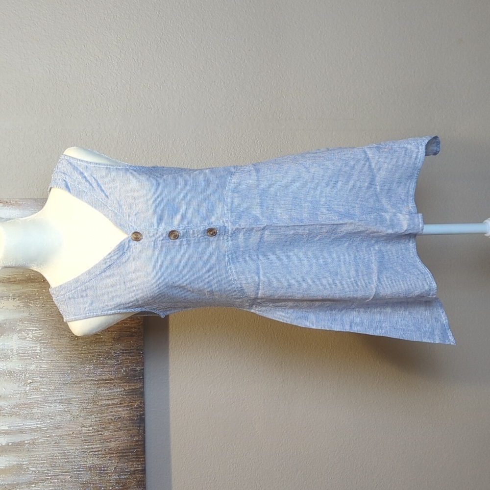 BeachLunchLounge linen striped tank top